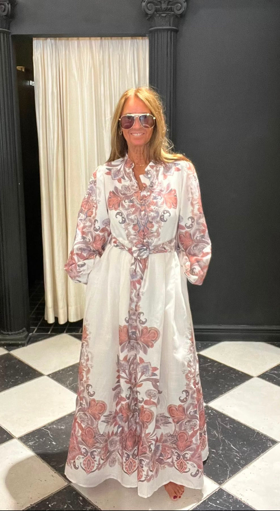 Maxi Jurk Floral Print