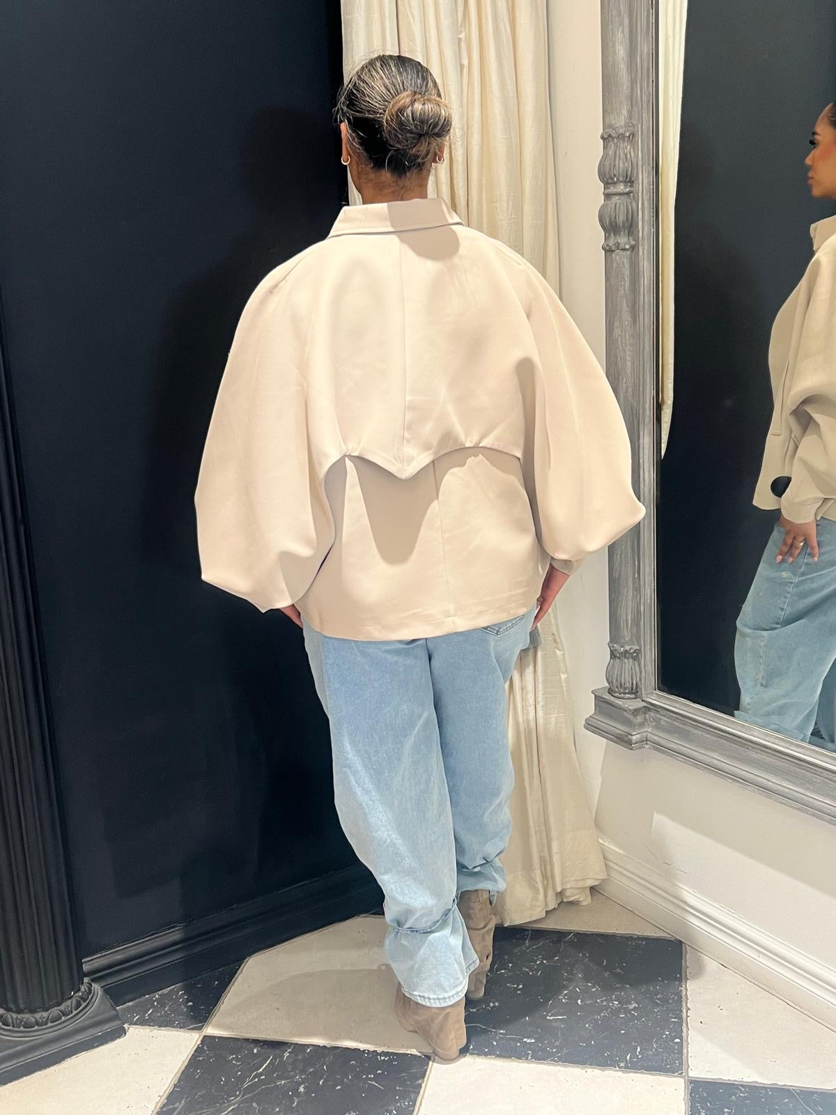 Ambika Oversized Jacket Beige