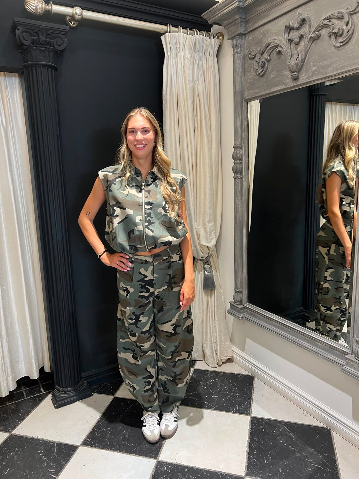 Ambika Cargo Pantalon camouflage