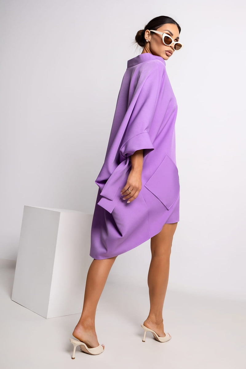Oversized Kimono Jurk Paars